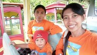 Naik kereta di Taman Buah Mekarsari