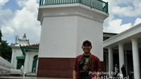 Salah satu menara Masjid Agung Palembang