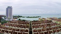 Melihat Selat Melaka dari ketinggian