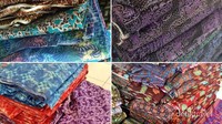 Batik printing warna-warni dari Pekalongan. Kini mereka tidak takut lagi dengan gempuran batik murah dari RRC karena sudah bisa memproduksi batik murah sendiri.