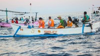 Perahu nelayan yang digunakan untuk berlayar