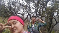 selfie di perjalanan menuju lembah lengkean
