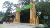 Gerbang masuk Hutan Pelawan.