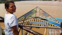 Sungai Mekhong yang membelah 3 negara; Thailand, Myanmar dan Laos