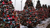 Gembok cinta di Seoul (Sumber: koreanmaniac.com/)
