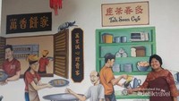 Suasana Lebuh Campbell dengan kuliner Khasnya.