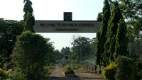 Gerbang ketika memasuki Indonesia dari Papua Nugini