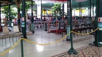 Suasana acara Grebeg di dalam Keraton Yogyakarta