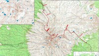 Rute perjalanan pendakian dimulai dari kota Nanyuki dan berakhir di kota Chogoria.