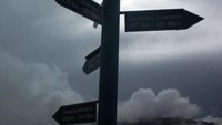 Papan penunjuk arah dan jarak kota-kota dimana kantor perwakilan Freeport berada