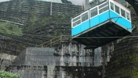 Tram yang digunakan untuk naik ke Grasberg
