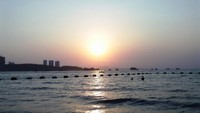 sunset di pantai pattaya