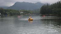Bebek dayung di lokasi wisata