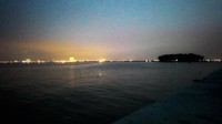 Gemerlap Jakarta tampak dari Pulau Onrust