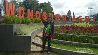 Saya saat berada di sekitar alun -alun Wonosobo