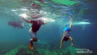 Snorkeling di air yang jernih