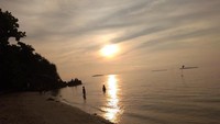 Senja di pantai Tanjung Gelam Karimun Jawa