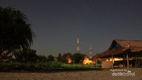 malam hari di pantai perawan