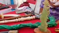 Pameran Benda Pusaka di Keraton Kanoman.
