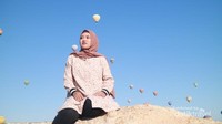 Menyaksikan balon terbang di Cappadocia