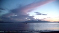 Jelang Sunrise di Pantai Boom
