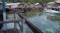 Suku Bajo tinggal di pesisir Kabupaten Banggai Laut, diatas perairan dengan tiang pancang