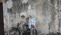 Salah satu mural di Street art of Penang