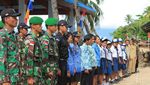 Merah Putih Berkibar di Perbatasan Indonesia