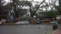Spot kuliner Merdeka Walk di pusat kota Medan.