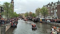Ratusan boat penuhi kanal utama kota Amsterdam
