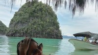 Spot wisata disekitar pulau kakek Misool selatan,(Foto:Abi)
