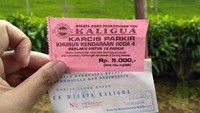 Tiket masuk kaligua