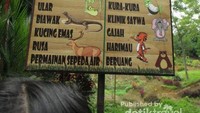 Penunjuk arah di Kebun Binatang Medan