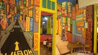 Salah satu sudut dalam cafe yang keren.