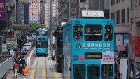Padatnya kawasan Perbelanjaan Causeway Bay Hongkong.