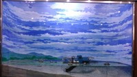 Miniatur pengerukan timah dari laut