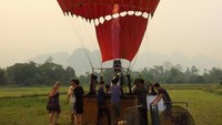 Balon udara sudah siap untuk diterbangkan
