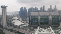 Pemandangan di puncak tertinggi Singapore Flyer