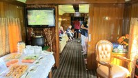 Menu buffet untuk makan siang yang sudah disediakan