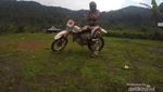 Naik Motor Trail Sendirian ke Desa Cisadon Bogor