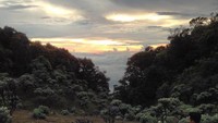 Menikmati sunset yang sangat indah di Mandalawangi