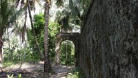Sisa peninggalan Benteng Portugis di Pulau Cingkuak