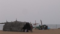 Gubuk nelayan miskin di Pantai Negombo (Foto: Fitraya/detikTravel)