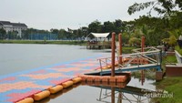Suasana di sekitar Danau Kompleks Olahraga Jakabaring Palembang