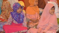 Anaka-anak berkumpul dalam acara ngabuburit Ramadan Ceria
