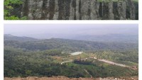 tebing gunung api purba