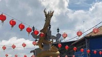 Tugu Naga sebagai pemberhentian terakhir arak-arakan Tatung