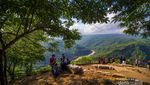 Panorama Wisata Alam Gardu Pandang Kebun Buah Mangunan