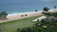 Pantai Geger dari kejauhan (Faela Shafa/detikTravel)