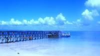 Dermaga untuk berlabuh di Pulau Ketawai